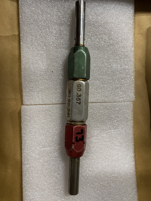 Go / No-Go Plug Gauge 0.357"-0.361" (GO 0.357" / NO-GO 0.361") Machinist Tool Room - Used