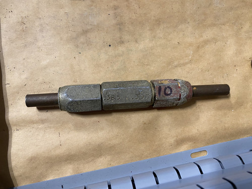 Go / No-Go Plug Gauge 0.385"-0.395" (GO 0.385" / NO-GO 0.395") Machinist Tool Room - Used