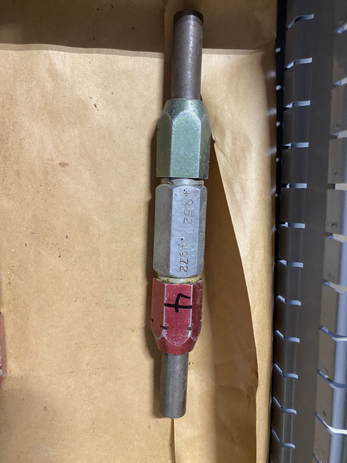 Go / No-Go Plug Gauge 0.4952"-0.4972" (GO 0.4952" / NO-GO 0.4972") Machinist Tool Room - Used