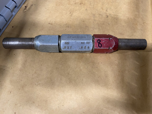 Go / No-Go Plug Gauge 0.627"-0.629" (GO 0.627" / NO-GO 0.629") Machinist Tool Room - Used