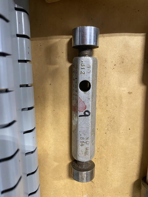 Go / No-Go Plug Gauge 0.812"-0.814" (GO 0.812" / NO-GO 0.814") Machinist Tool Room - Used