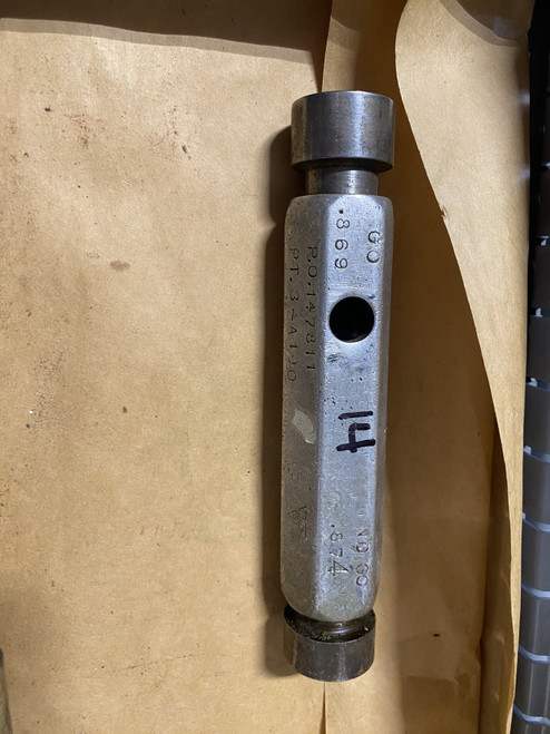 Go / No-Go Plug Gauge 0.869"-0.874" (GO 0.869" / NO-GO 0.874") Machinist Tool Room - Used