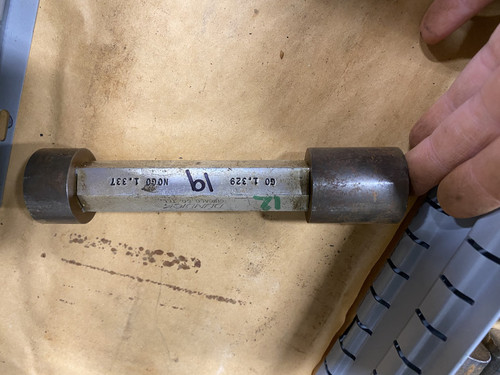 Go / No-Go Plug Gauge 1.329"-1.337" (GO 1.329" / NO-GO 1.337") Machinist Tool Room - Used