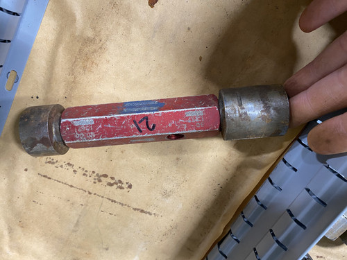 Go / No-Go Plug Gauge 1.357"-1.362" (GO 1.357" / NO-GO 1.362") Machinist Tool Room - Used