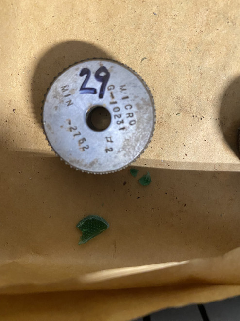 Master Setting Ring Gauge 0.2752" Machinist Tool Room - Used
