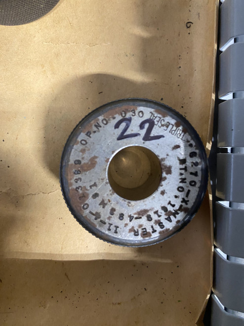 Master Setting Ring Gauge 0.627" Machinist Tool Room - Used