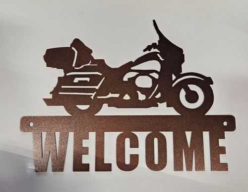 Custom Steel Biker Welcome Sign