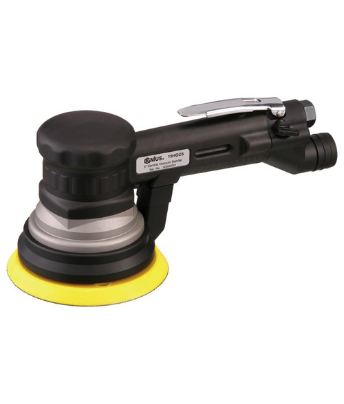 GENIUS TOOLS 15HGC5 5" Air Sander(Gear-Driven)(Central Vacuum)
