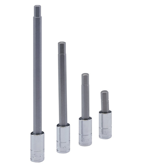 GENIUS TOOLS 208+2137 1/4" Dr. 7mm Hex Bit Socket 45mmL