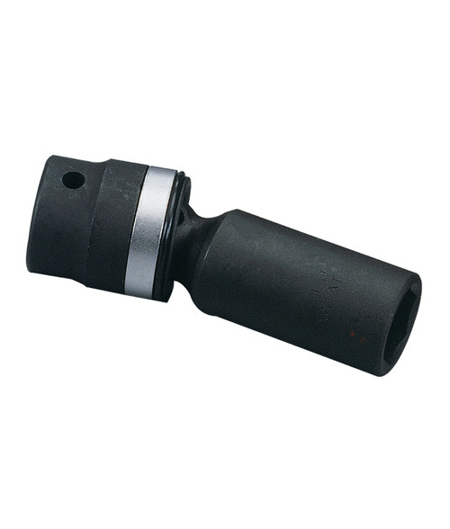 <ul><li>SWIVEL IMPACT SOCKET - 1/2" Dr. 1/2" Swivel Deep Impact Socket</li><li>SPECIFICATION - Overall length of 97mm (or 3.82 Inches)</li><li>DURABLE MATERIALS - Made from Chromium-vanadium Steel Alloy for high strength and durability while having anti-corrosive properties</li><li>TOOL ORGANIZATION - Sizes are stamped for permanent and easy identification of size</li><li>RELIABLE AND EFFECTIVE - Our Swivel Impact Sockets are Heat treated through oil quenching with a matte black oxide coating which creates a tough durable exterior and superior inner core strength for a lifetime of professional use while offering a full range of motion for those tight hard to reach areas.</li><li>PEACE OF MIND - Purchase with confidence backed by the Genius Tools Limited Lifetime Warranty against manufacturer defects</li><li>ANSI STANDARDS - Meets or exceeds the standards established by the American National Standards Institute</li><li>PROFESSIONAL GRADE - Genius Tools are designed and made for use by professional technicians and built to perform over a lifetime of heavy use.</li></ul> <p>Genius Tools Professional Strength you can Trust</p>
<p>Genius Tools Impact Socket Series is designed by professional for professionals.  Each socket begins as a raw Chromium Vanadium or Chromoly Alloy Steel Rod.  Each piece is expertly cut down into the required length and diameter blank slug.  Utilizing our Genius Tools Cold Forging technique, the sockets are formed at room temperature into its basic form whether 6 point or 12 point. </p>
<p>Genius Tools Anti-Corrosion Treatment</p>
<p>Depending on the socket series, we treat our sockets with anti-corrosive treatments to increase the longevity and strength of our sockets, so you can count on consistent and reliable performance from all of our sockets.  Our Impact Socket Series undergoes Black Oxide Treatment, giving it a matte finish with anti-corrosive properties. </p>
<p>Limited Lifetime Warranty</p>
<p>Purchase with confidence as Genius Tools products have a Limited Lifetime Warranty.</p>