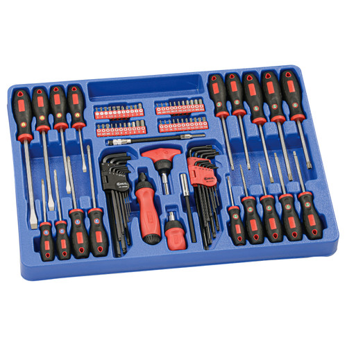 <ul><li>SCREWDRIVER & BIT SET - 86pc Screwdriver & Bit Set MS-086</li><li>PEACE OF MIND - Purchase with confidence backed by the Genius Tools Limited Lifetime Warranty against manufacturer defects</li><li>ANSI STANDARDS - Meets or exceeds the standards established by the American National Standards Institute</li><li>PROFESSIONAL GRADE - Genius Tools are designed and made for use by professional technicians and built to perform over a lifetime of heavy use.  Trust Genius for a quality tool at a value cost to you.</li><li>ADDITIONAL DETAILS - Please scroll down to see additional information and included pieces in the description area below.</li></ul> <p><span>Includes:</span><br /><span>1/4" Hex Shank Assorted Screwdriver Bit&nbsp;</span><br /><span>SB-111SP 11 Piece Slotted &amp; Philips Bit Set 30mmL&nbsp;</span><br /><span>SB-211MH 11 Piece Metric Hex &amp; Triple Square Bit Set 30mmL&nbsp;</span><br /><span>SB-311SH 11 Piece SAE Hex Bit Set 30mmL&nbsp;</span><br /><span>SB-711TP 11 Piece Star Bit Set 30mmL&nbsp;</span><br /><br /><span>Key Wrench&nbsp;</span><br /><span>HK-009MB 9 Piece Metric Wobble Hex Key Wrench Set&nbsp;</span><br /><span>SK-010T 10 Piece Tamperproof Star Key Wrench Set&nbsp;</span><br /><br /><span>Philips Screwdriver (Rubber Grip)&nbsp;</span><br /><span>504+1421 #1 Philips Screwdriver 200mmL&nbsp;</span><br /><span>506+1802 #2 Philips Screwdriver 225mmL&nbsp;</span><br /><br /><span>Posidriv Screwdriver (Rubber Grip)&nbsp;</span><br /><span>504+1841 #1 Posidriv Screwdriver 180mmL&nbsp;</span><br /><span>506+1952 #2 Posidriv Screwdriver 250mmL&nbsp;</span><br /><br /><span>Slotted Screwdriver (Rubber Grip)&nbsp;</span><br /><span>506+1455 1.0 x 5.5mm Slotted Screwdriver 200mmL&nbsp;</span><br /><span>506+1966 1.2 x 6.5mm Slotted Screwdriver 250mmL&nbsp;</span><br /><span>506+1980 1.2 x 8.0mm Slotted Screwdriver 280mmL&nbsp;</span><br /><span>508+1990 1.6 x 10.0mm Slotted Screwdriver 320mmL T</span><br /><br /><span>amperproof Star Screwdriver (Rubber Grip)&nbsp;</span><br /><span>504+7608 T-8 Tamperproof Star Screwdriver 150mmL&nbsp;</span><br /><span>506+7710 T-10 Tamperproof Star Screwdriver 180mmL&nbsp;</span><br /><span>506+7715 T-15 Tamperproof Star Screwdriver 180mmL&nbsp;</span><br /><span>506+7920 T-20 Tamperproof Star Screwdriver 200mmL&nbsp;</span><br /><span>506+7925 T-25 Tamperproof Star Screwdriver 200mmL&nbsp;</span><br /><span>506+7827 T-27 Tamperproof Star Screwdriver 225mmL&nbsp;</span><br /><span>506+7830 T-30 Tamperproof Star Screwdriver 225mmL&nbsp;</span><br /><span>508+7940 T-40 Tamperproof Star Screwdriver 255mmL&nbsp;</span><br /><span>508+7945 T-45 Tamperproof Star Screwdriver 255mmL&nbsp;</span><br /><span>508+7850 T-50 Tamperproof Star Screwdriver 235mmL&nbsp;</span><br /><br /><span>Accessory&nbsp;</span><br /><span>0230 1/4" Hex Dr. x 1/4" Hex Shank Magnetic Bid Holder 150mmL&nbsp;</span><br /><span>0260 1/4" Hex Dr. x 1/4" Hex Shank Flexible Bit Holder 180mmL&nbsp;</span><br /><span>522+2982 1/4" Hex Shank Stubby Ratcheting Screwdriver 87mmL&nbsp;</span><br /><span>524+2983 1/4" Hex Shank Standard Ratcheting Screwdriver w/ Quick Release Chunk 162mmL&nbsp;</span><br /><span>520+2985 1/4" Hex S</span></p>