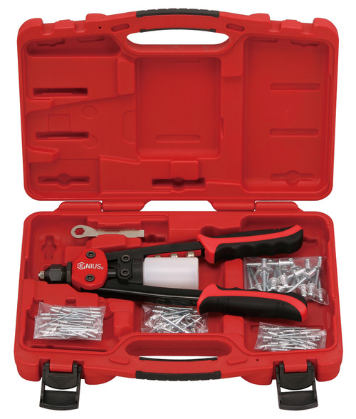 GENIUS TOOLS SC-785E Effortless Industrial Hand Riveter Set