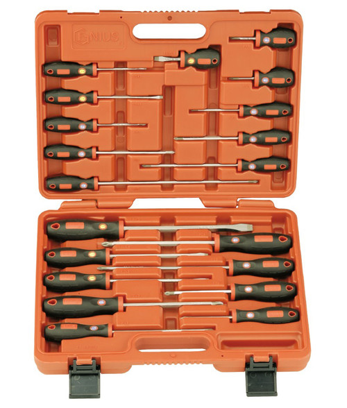 GENIUS TOOLS TR-520PZ 20 Piece Combination Screwdriver Set