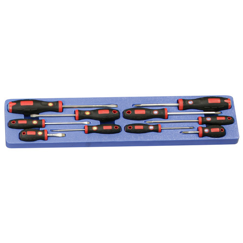 <ul><li>COMBINATION SCREWDRIVER SET - 10pc Combination Screwdriver Set TS-5010</li><li>PEACE OF MIND - Purchase with confidence backed by the Genius Tools Limited Lifetime Warranty against manufacturer defects</li><li>ANSI STANDARDS - Meets or exceeds the standards established by the American National Standards Institute</li><li>PROFESSIONAL GRADE - Genius Tools are designed and made for use by professional technicians and built to perform over a lifetime of heavy use.  Trust Genius for a quality tool at a value cost to you.</li><li>ADDITIONAL DETAILS - Please scroll down to see additional information and included pieces in the description area below.</li></ul> <p><span>Includes:</span><br /><span>Philips Screwdriver (Rubber Grip)&nbsp;</span><br /><span>504+0400 #0 Philips Screwdriver 155mmL&nbsp;</span><br /><span>502+1201 #1 Philips Screwdriver 98mmL&nbsp;</span><br /><span>504+1421 #1 Philips Screwdriver 200mmL&nbsp;</span><br /><span>506+1802 #2 Philips Screwdriver 225mmL&nbsp;</span><br /><br /><span>Philips Tang-Thru Screwdriver (Rubber Grip)&nbsp;</span><br /><span>509+1801 #1 Philips Tang-Thru Screwdriver 220mmL&nbsp;</span><br /><br /><span>Slotted Screwdriver (Rubber Grip)&nbsp;</span><br /><span>504+0430 0.5 x 3.0mm Slotted Screwdriver 155mmL&nbsp;</span><br /><span>504+1240 0.8 x 4.0mm Slotted Screwdriver 180mmL&nbsp;</span><br /><span>506+1455 1.0 x 5.5mm Slotted Screwdriver 220mmL&nbsp;</span><br /><span>502+1465 1.2 x 6.5mm Slotted Screwdriver 98mmL&nbsp;</span><br /><br /><span>Slotted Tang-Thru Screwdriver (Rubber Grip)&nbsp;</span><br /><span>509+1966 1.2 x 6.5mm Slotted Tang-Thru Screwdriver 245mmL</span></p>