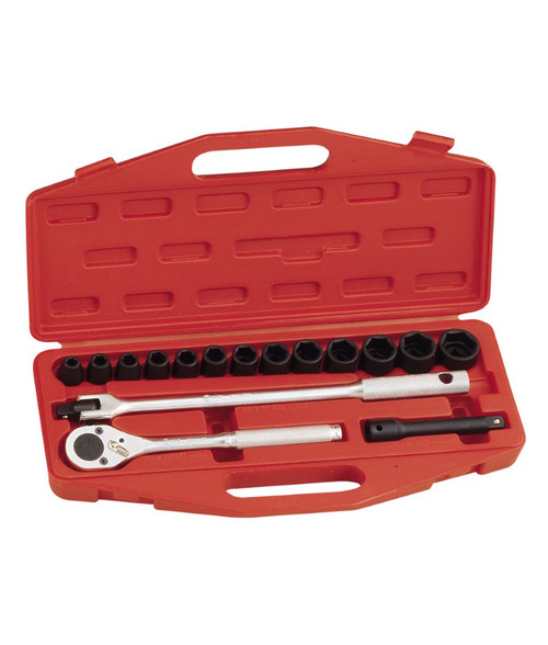 Genius Tools 16PC 1/2" Dr. SAE Hand Socket Set - TF-416S