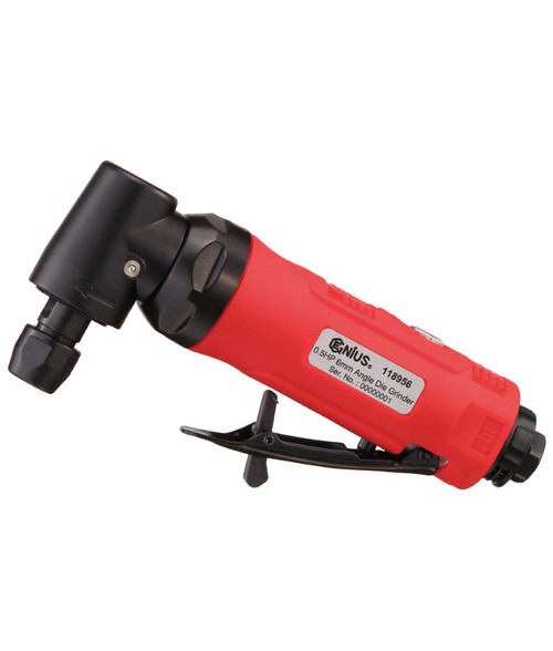 GENIUS TOOLS 118956 6mm Air Angle Die Grinder(90Degree)(0.5HP x 18000 rpm)