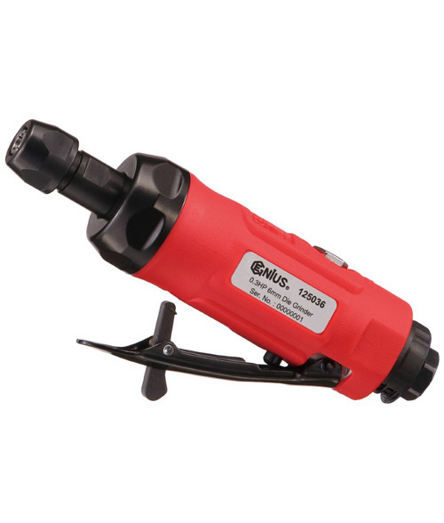 GENIUS TOOLS 125036 6mm Mini Air Die Grinder(0.3HP x 25000 rpm)