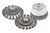 Wide wheel brush with knot twisted wires