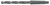 DRILLCO 1450A131 31/64, TAPER SHANK DRILL #1 M.T. SMALLER (1450A Series)