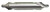 DRILLCO 350E013 13, COMBINED DRILL & COUNTERSINK (CENTER