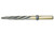 High Speed Steel Black & Gold Fractional 3 Flats Reduced Shank Nitro Construction Reamers