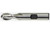 High Speed Steel Bright Fractional Center Cutting 2-Flute Ball Nose End Mills