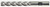 DRILLCO 675A216G 1-1/4", COBALT 4 FLUTE LONG LENGTH END-MI (Cobalt Alloy Drill Bit)