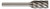 DRILLCO 7AAL124 SA-3NF, SOLID CARBIDE BUR ALUMINUM CUT (Carbide-Tipped Drill Bit)