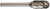 DRILLCO 7CAL124 SC-3NF, SOLID CARBIDE BUR ALUMINUM CUT (Carbide-Tipped Drill Bit)