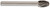 DRILLCO 7E140ADC SE-6, SOLID CARBIDE BUR DOUBLE CUT (Carbide-Tipped Drill Bit)