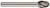 DRILLCO 7EAL140 SE-6NF, SOLID CARBIDE BUR ALUMINUM CUT (Carbide-Tipped Drill Bit)