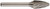 DRILLCO 7F42L3DC SF-42L3, SOLID CARBIDE BUR DOUBLE CUT (Carbide-Tipped Drill Bit)
