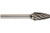 Solid Carbide Round Tree Shape Aluminum Cut Carbide Burs