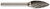 DRILLCO 7H140ADC SH-6, SOLID CARBIDE BUR DOUBLE CUT (Carbide-Tipped Drill Bit)