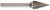 DRILLCO 7M116ADC SM-1, SOLID CARBIDE BUR DOUBLE CUT (Carbide-Tipped Drill Bit)