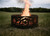 Custom Metal Fire Pit Ring • Personalized Wildlife Scene • Outdoor Camping Decor • Unique Backyard G
