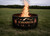 Custom Metal Fire Pit Ring • Personalized Wildlife Scene • Outdoor Camping Decor • Unique Backyard G
