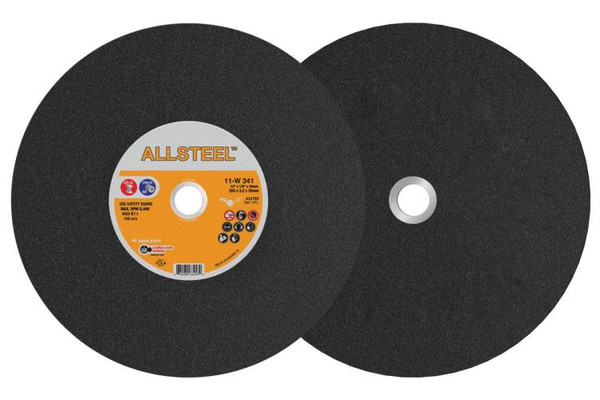 Gas saw cut-off wheels for all ferrous metals