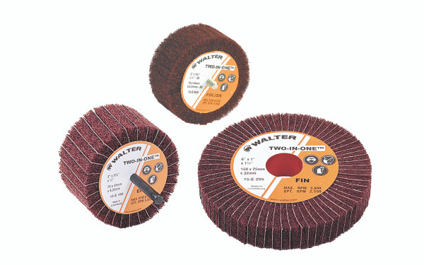 Walter 6" X  1 X-FINE TWO-IN-ONE™ Flap Wheels 15E296