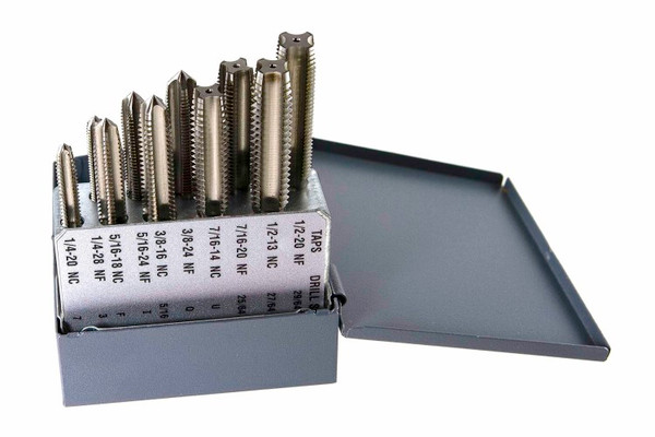 High Speed Steel Bright Hand Tap Set Through or Blind Hole