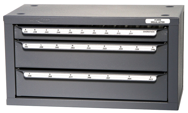 DRILLCO 240DX 240PC LETTER SIZES DISPENSER ONLY