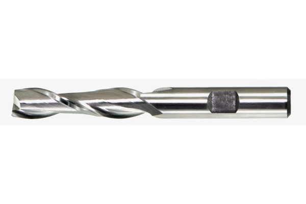 High Speed Steel Bright Fractional Center Cutting 2-Flute Finishing End Mills