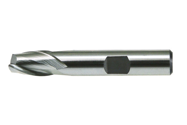High Speed Steel Bright Fractional Center Cutting 2-Flute Finishing End Mills