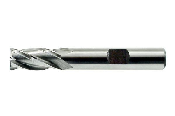 High Speed Steel Bright Fractional Non-Center Cutting Multi-Flute Finishing End Mills