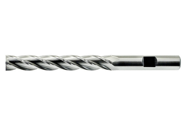 High Speed Steel Bright Fractional Center Cutting Multi-Flute Finishing End Mills