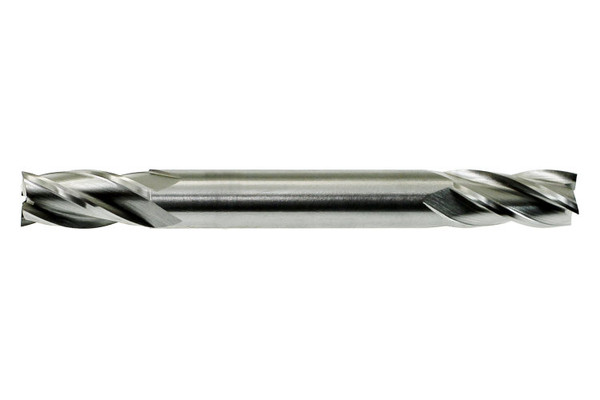 High Speed Steel Bright Fractional Center Cutting 4-Flute Finishing End Mills