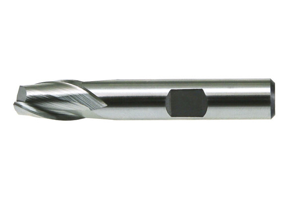 High Speed Steel Bright Metric Center Cutting 2-Flute Finishing End Mills