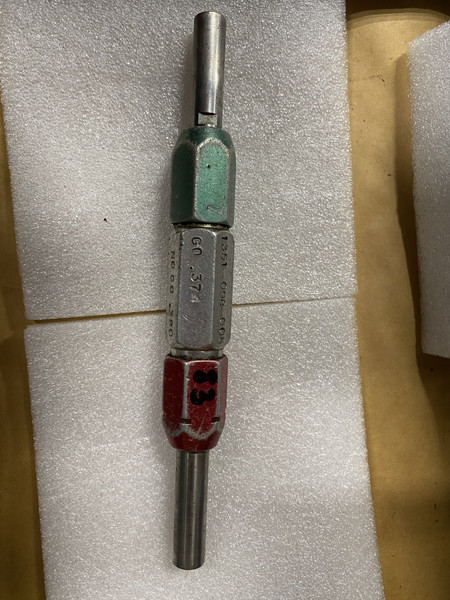 Go / No-Go Plug Gauge 0.374"-0.38" (GO 0.374" / NO-GO 0.38") Machinist Tool Room - Used
