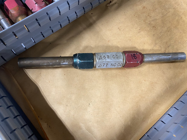 Go / No-Go Plug Gauge 0.667"-0.677" (GO 0.667" / NO-GO 0.677") Machinist Tool Room - Used