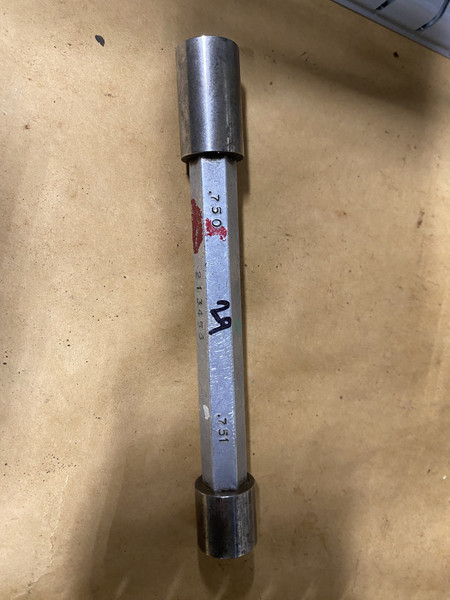Go / No-Go Plug Gauge 0.75"-0.751" (GO 0.75" / NO-GO 0.751") Machinist Tool Room - Used